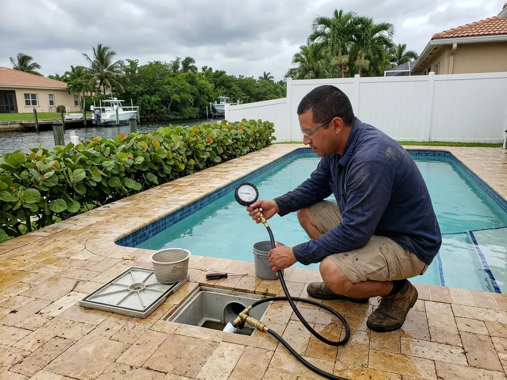 Fort Lauderdale Leak Repair — pool leak repair at a Broward County home