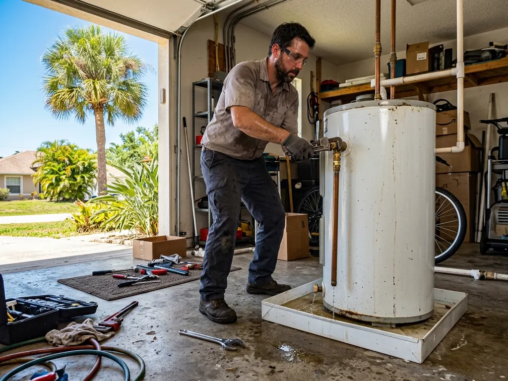 Service Areas — water heater leak repair in a South Florida home