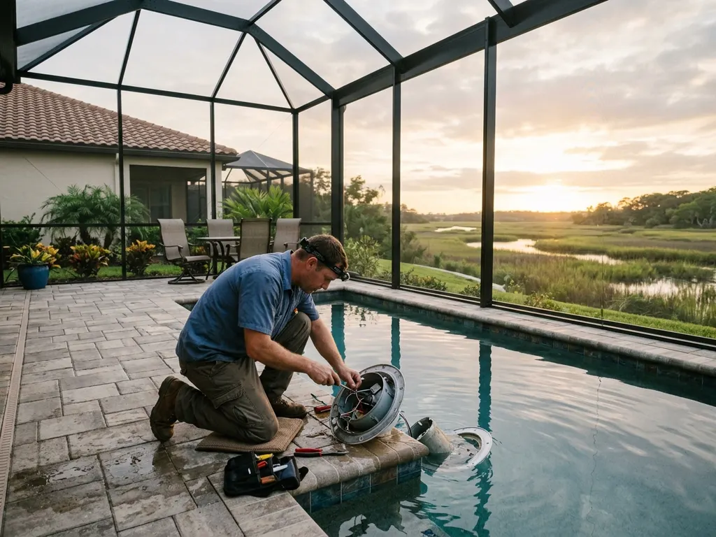 Jacksonville Leak Repair — pool leak repair at a Northeast Florida home