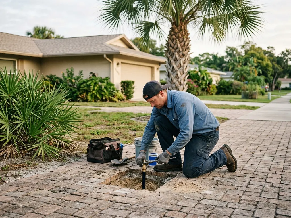 Parrish Leak Repair — main water line repair at a Sarasota-Manatee home