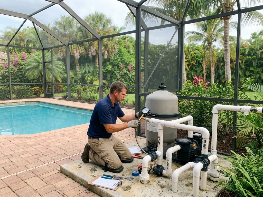 Fort Myers Leak Repair — pool leak repair at a Southwest Florida home