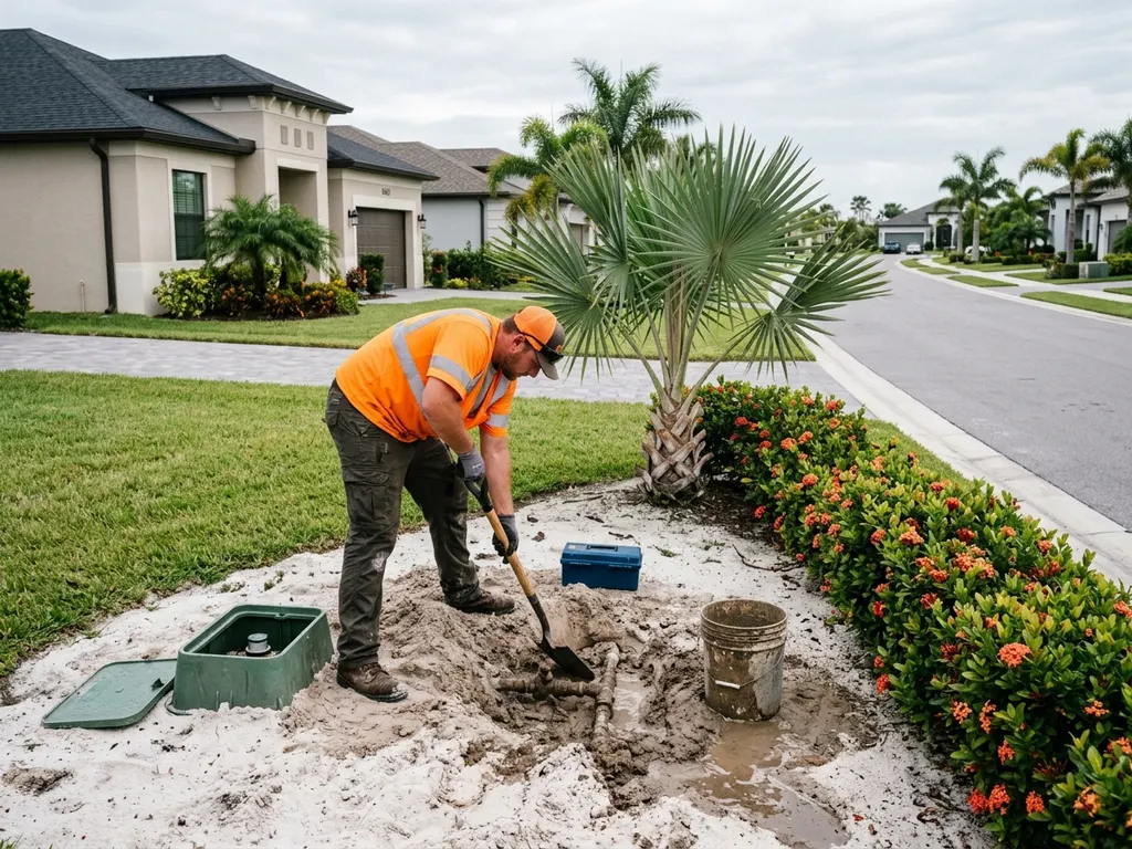 Fort Myers Leak Repair — main water line repair at a Southwest Florida home