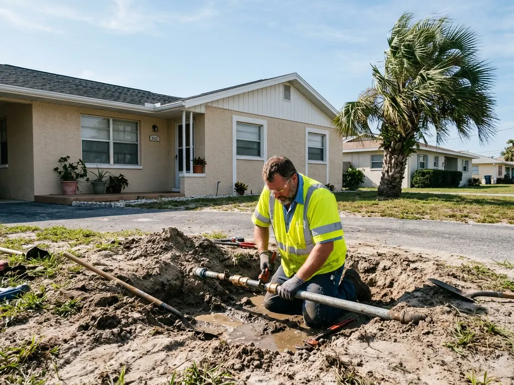 Micco Leak Repair — main water line repair at a Space Coast and Volusia home